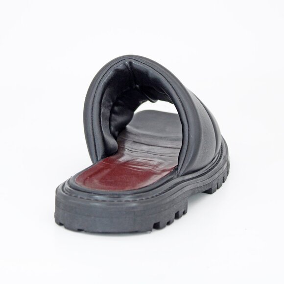 Staud Astro Padded Vegan Leather Slides - Picture 9 of 9